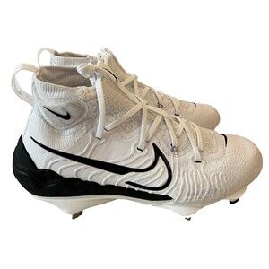 Nike Alpha Huarache NXT Metal Men's Size 8 Baseball Cleats White DJ6517-101 NEW